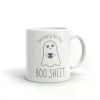 1pc Too Early for this Boo Sheet Coffee Mug | Halloween Mug | Spooky Coffee Cup | Halloween Gift | Fall Gift
