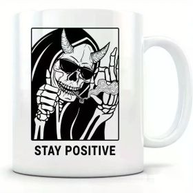 1pc Skull Coffee Mug, Skull Decor, Gothic Decor, Spooky Gifts, Skull Gifts For Women, Skull Cup, Spooky Cups, Kitchen