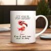 1pc Funny mug gift, Funny coffee mug, Joke mug, Message mug, My job is top secret - Flamingo