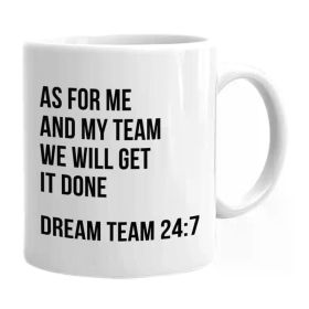 1pc Occupation Coffee Mug 11oz, Dream Team Funny Hilarious Saying for Best Worker...