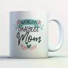1pc World's Okayest Mom Coffee Mug - World's Okayest Mom - Funny 11 oz White Ceramic