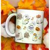 1pc Reading Ghost Mug, Halloween Coffee Mug, Cute Halloween Gift, Bookish Ghost Gift, Spooky Vibes, Halloween