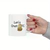 1pc Let's Chat BTC, ChatGPT, Crypto Mug, HODL Mug, Crypto Bull, Investor Gift Mug