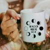 1pc The moon made me do it mug, Phases Of Moon mug, cute moon mug, moon lover mug, coffee mug, cute moon