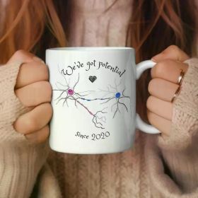 1pc Cute Neurons Couple Gift for Best Friend Mug