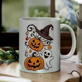 1pc Stay Spooky Halloween Mug, Cute Skeleton Office Mug, dancing skeleton mug, Unique Gift for Co-workers Horror