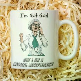 1pc Medical Receptionist Coffee Cup, Doctor Receptionist Mug, Mug for Doctor, Medical Secretary Gift, Gift For New