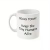 1pc Keep The Tiny Humans Alive Mug - Coffee Mug - Parents Mug for Children, Kids, Toddlers, Babies & Family