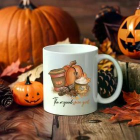 1pc The original Spice Girl Mug, Pumpkin Spice Coffee Mug for Coffee Lovers, Pumpkin Mug, Autumn Mug Saying, Cute