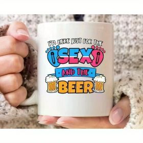 I'm Just Here For The Beer Mug, Gender Reveal Annoucement Gift For Parents To Be, Funny Baby Shower