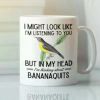 11oz Vintage Ceramic Mug with Humorous Birdwatching Quote – Double-Sided Print, Microwave & Dishwasher Safe,
