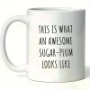 Awesome Fashionable Plum Mug - Trendy Gift for Seasonal Holidays - 11oz Ceramic Cup for Festive Fun