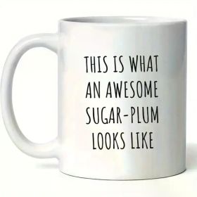 Awesome Fashionable Plum Mug - Trendy Gift for Seasonal Holidays - 11oz Ceramic Cup for Festive Fun