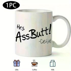 1pc 11Oz Ceramic Mug Supernatural Hey Assbutt Castiel Funny Unique Reusable Hand Wash Only Multipurpose for