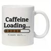 1pc "Caffeine Loading... Please Wait" Ceramic Mug with Playful Coffee Bar Design - Glossy Finish, Ideal Gift for Coffee