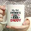 1pc Happy Fathers Day 11oz Fun Milk Cup Coffee Cup Ceramic with Holiday Gifts fun Mugs for family colleagues
