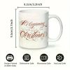 1pc "He's Begging to Look a Lot Like Christmas" Ceramic Coffee Mug - 11oz Reusable Dishwasher Safe Mug with