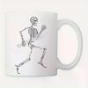 11oz Ceramic Coffee Mug with Human Skeleton Anatomy Labels – Unique Design for Geeks, Hand Wash Only, Reusable