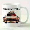 11oz Ghostbusters Ceramic Coffee Mug with Iconic Car Design – White with Black Handles, Perfect for Catering,
