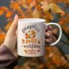 Pumpkin Spice Everything Nice | Charming White 11oz Ceramic Mug. Boasts a classic look. Measures 14x11x10.