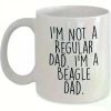 Luxurious and Practical Beagle Dad Coffee Mug - Unique Beagle Dog Gift for Christmas and Family