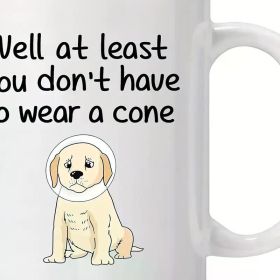 1pc Humorous Get Well Soon Ceramic Coffee Mug - 11 oz Leak Proof Cup for Recovery, Ideal for Camping & Dining,