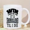 11 Oz Dallas Pride Ceramic Coffee Mug Insulated Cup for Hot And Cold Drinks, Reusable, Perfect Gift for Birthday