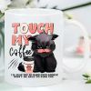 Funny Cat Coffee Lover Ceramic Mug – 'Touch My Coffee' Humorous Design, Reusable & Dishwasher Safe, BPA-Free,