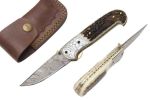 ELKO | Pocket Knife | Damascus blade knife | Razor Sharp | Perfect Gift