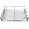 Pull-Out Wire Baskets 2 pcs Silver 23.6"