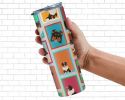 Lots of Tricolor Sheltie Stainless Steel Skinny Tumbler Vacuum Double Walled Reusable Insulated Tumbler Travel Cup for Coffee Cocktails Gift with Lid