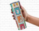 Lots of Harlequin Natural Ears Great Dane Stainless Steel Skinny Tumbler Vacuum Double Walled Reusable Insulated Tumbler Travel Cup for Coffee Cocktai