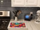NEW Colorful Apples Glass Cutting Board Decorative Tempered Glass Kitchen Cutting and Serving Board Large Size Chopping Board