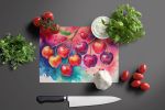 NEW Colorful Cherries Glass Cutting Board Decorative Tempered Glass Kitchen Cutting and Serving Board Large Size Chopping Board