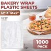 Clear Deli and Bakery Wrap Plastic Sheets