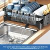 IAGREEA Kitchen Dish Drying Rack , Double Deck Large Capacity Design, Large Kitchen Dish Rack Counter Organizer Space Saving, Black