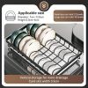 IAGREEA Double deck kitchen cutlery drying rack, 27-inch dish rack with interchangeable accessories