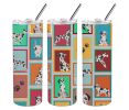 Lots of Harlequin Natural Ears Great Dane Stainless Steel Skinny Tumbler Vacuum Double Walled Reusable Insulated Tumbler Travel Cup for Coffee Cocktai