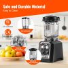 VEVOR Professional Blender, Commercial Countertop Blenders, 68 oz Jar Blender Combo, Stainless Steel 3 Functions Blender, for Frozen Drinks, Shakes