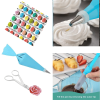 Cake Decorating Supplies Kit, 206 PCS Baking Set for Beginners With Cake Turntable Stand Rotating Turntable,Russian Piping Tips Set
