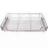 Pull-Out Wire Baskets 2 pcs Silver 31.5"