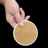 Giant Schnauzer Spring Path Large Sandstone Coasters Pack of 4 Absorbent Round Coasters Decor Gifts for Men or Women, 4 in, Multicolor