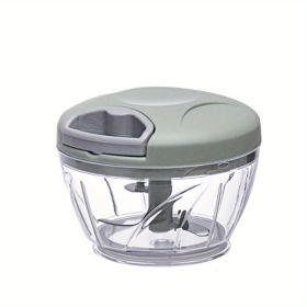 1pc Manual Garlic Masher; Mashed Garlic; Mini Auxiliary Food Cooking Mincer; Garlic Press; Minced Garlic; Pulled Garlic; Ginger; Chilli (Size Medium B (material: Green)