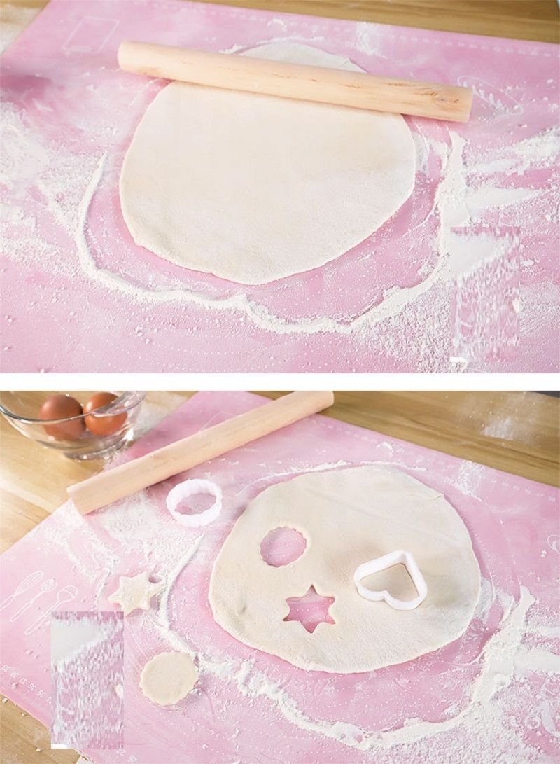 Non-Stick Silicone Dough Rolling Mat Sheet, Kneading Rolling Baking Pad with Measurement Scale Pastry Baking Mat Tool Non-Stick Silicone Dough Rolling Mat Sheet, Kneading Rolling Baking Pad with Measurement Scale Pastry Baking Mat Tool