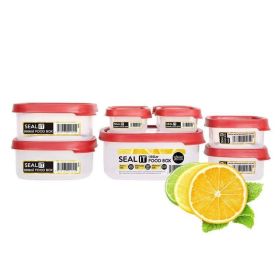 Food Storage Container Set with Easy Locking Lids (Color: Red, type: Food Storage)