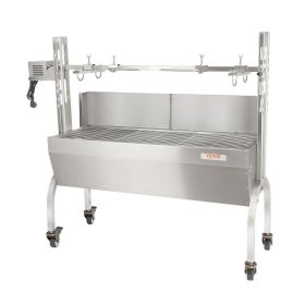VEVOR Roaster Spit Rotisserie BBQ Grill Pig Lamb Chicken Roaster 50W 132LBS (type: Baffle Type)