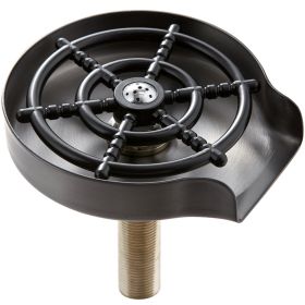 VEVOR Glass Rinser, 10 Powerful Spraying Jets 360Â° Rotating Cup Rinser for Sink (Color: Brushed Nickel, Base Material: 304 Stainless Steel Base)