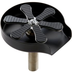 VEVOR Glass Rinser, 10 Powerful Spraying Jets 360Â° Rotating Cup Rinser for Sink (Color: Black, Base Material: 304 Stainless Steel Base)