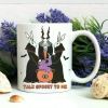 1pc Talk Spooky To Me Mug - Halloween Mug - Spooky Mug - Witchy Mug - Bat Mug - Halloween Goat Mug - Coven Mug