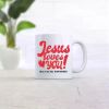 1pc "Jesus Loves You" Ceramic Coffee Mug - "I'm His Favorite" Heart Design, Insulated, Hand-Wash Only, Multi-